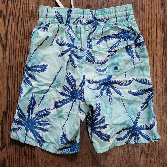 Old Navy Tropical Print Swimming Trunk Shorts Size Boys Small 6-7 - Picture 2 of 5